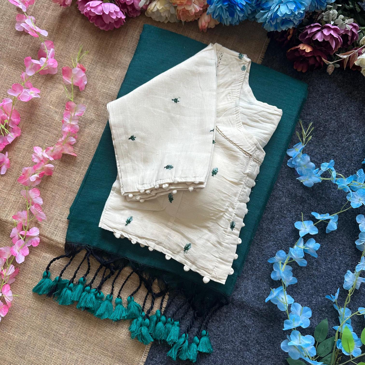 Blousewala presenting khadi cotton saree online shopping india