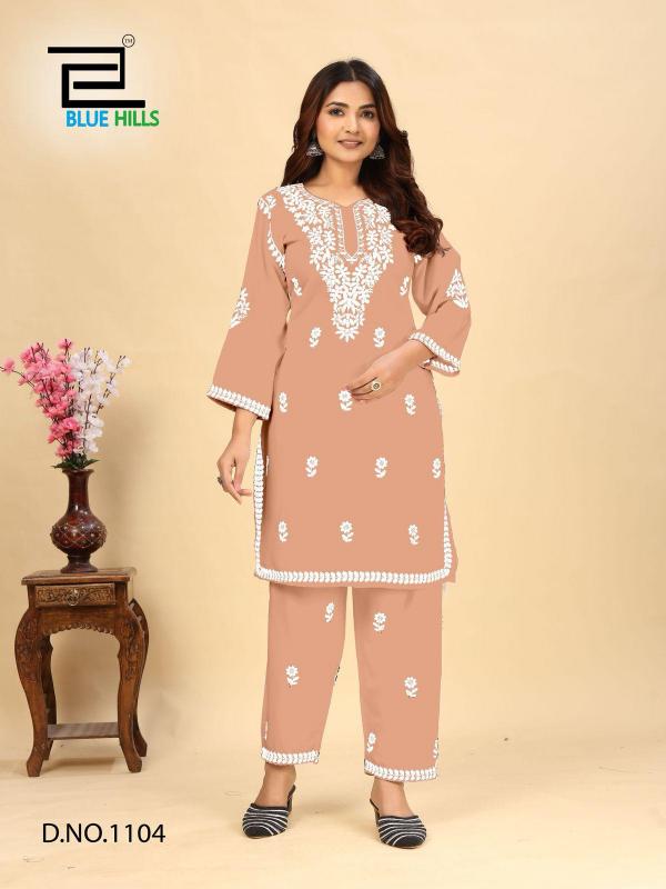 Blue hills wonders vol 3 rayon with work designer kurtis online in india
