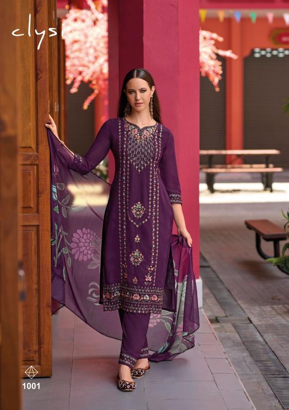 Clysi sofiya softy viscose eid special 3 pcs designer kurtis india