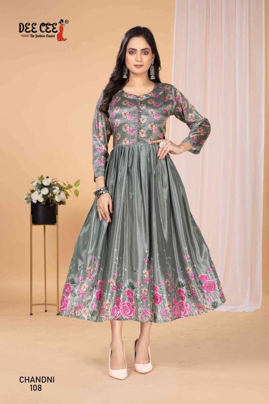 Deecee chandni stylon silk digital print indian kurtis online sale