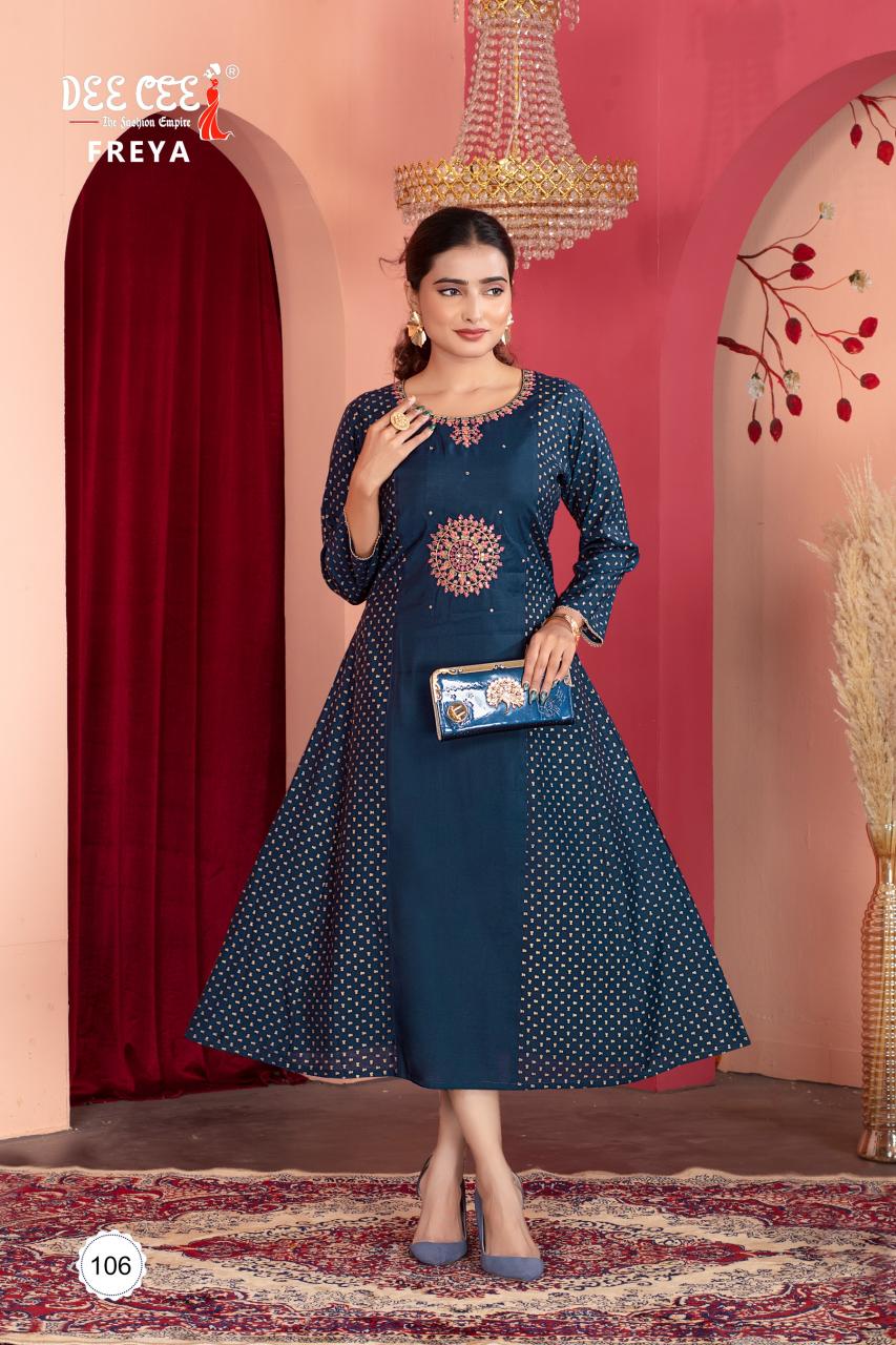 Deecee freya chanderi fabric kurti manufacturer