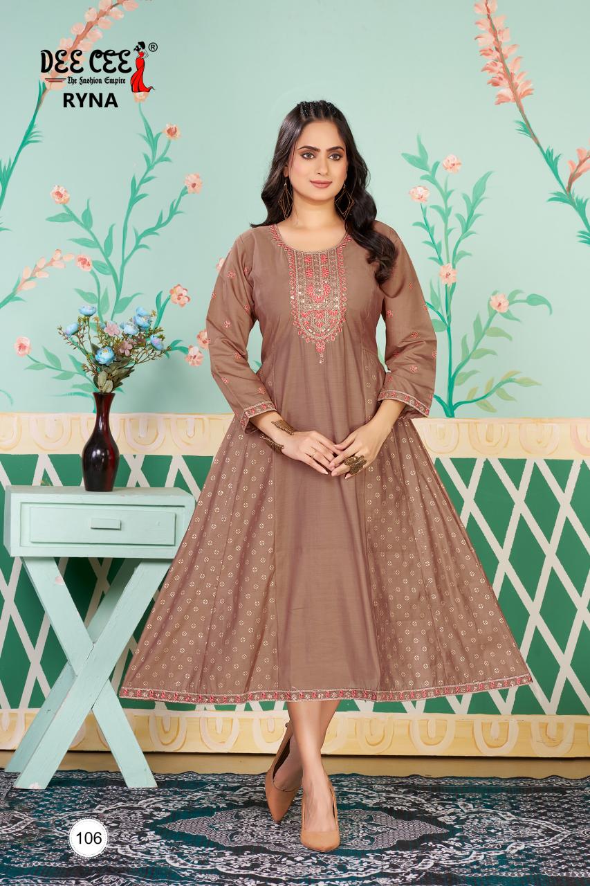 Deecee ryna roman silk indian kurti sets