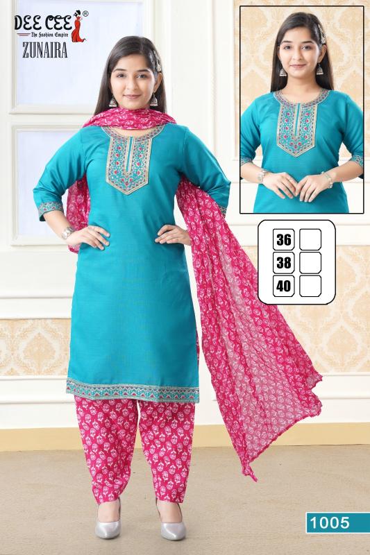 Deecee zunaira vatican straight cut indian kurti neck design
