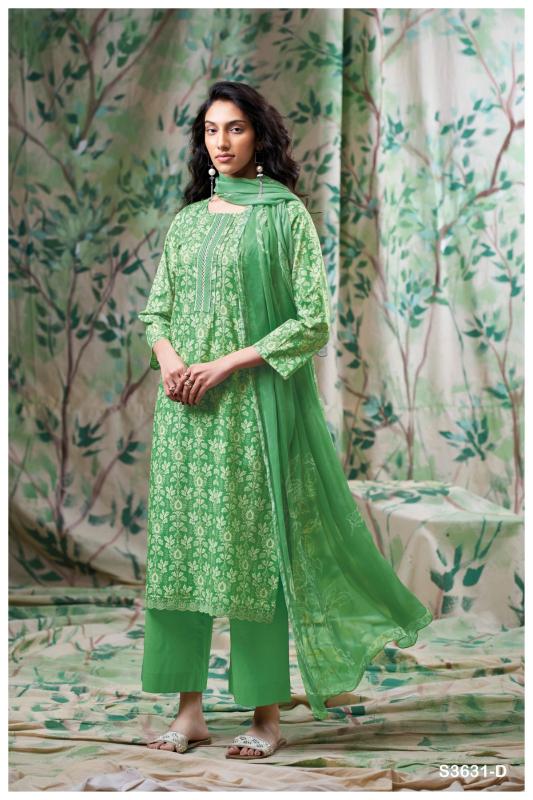 Ganga bexley 3631 catalog cotton printed designer indian dress material uk