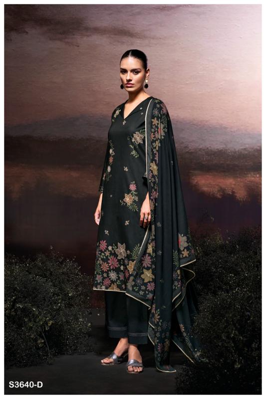 Ganga misrat 3640 cotton printed dress material online india