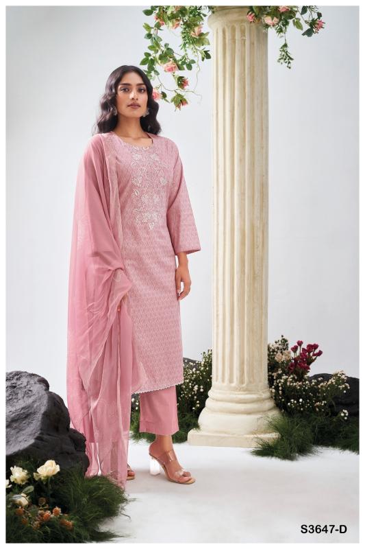 Ganga nagma 3647 cotton print wholesale dress material market in ahmedabad