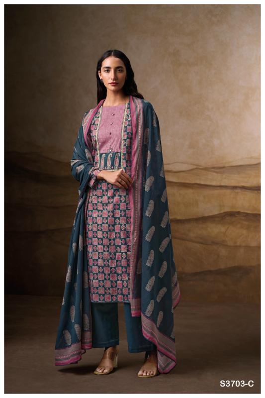 Ganga naira 3703 cotton printed dress material online purchase in india