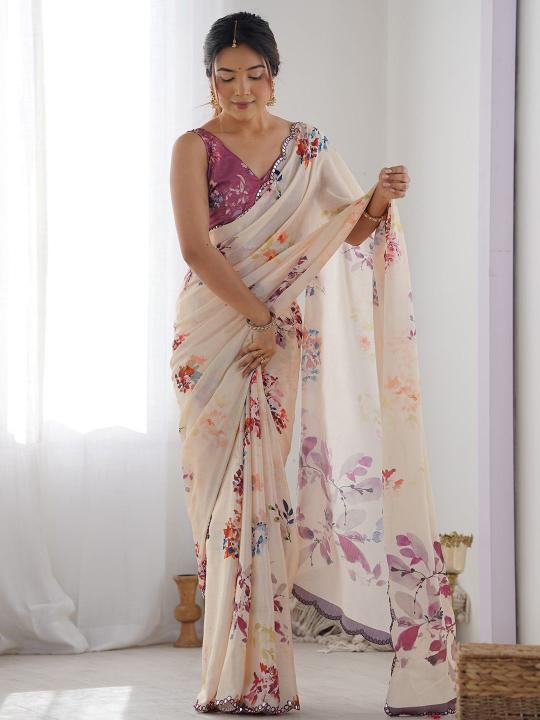 GC soft georgette silk surat sarees wholesale market