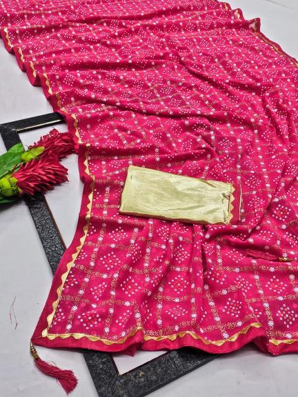 GC soft georgette with foil work saree wholesale market in surat with price