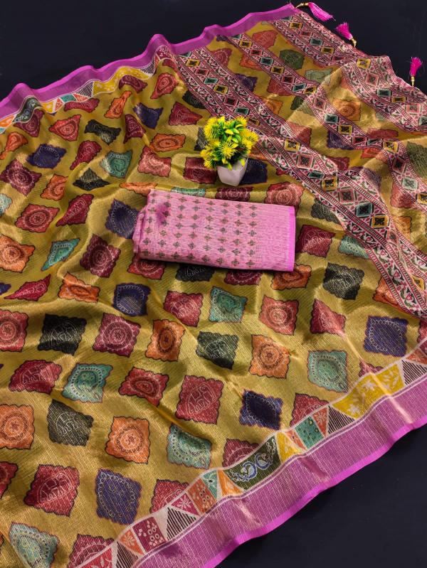 GC SOFT JACQUARD WITH DIGITAL PRINT designer sarees india