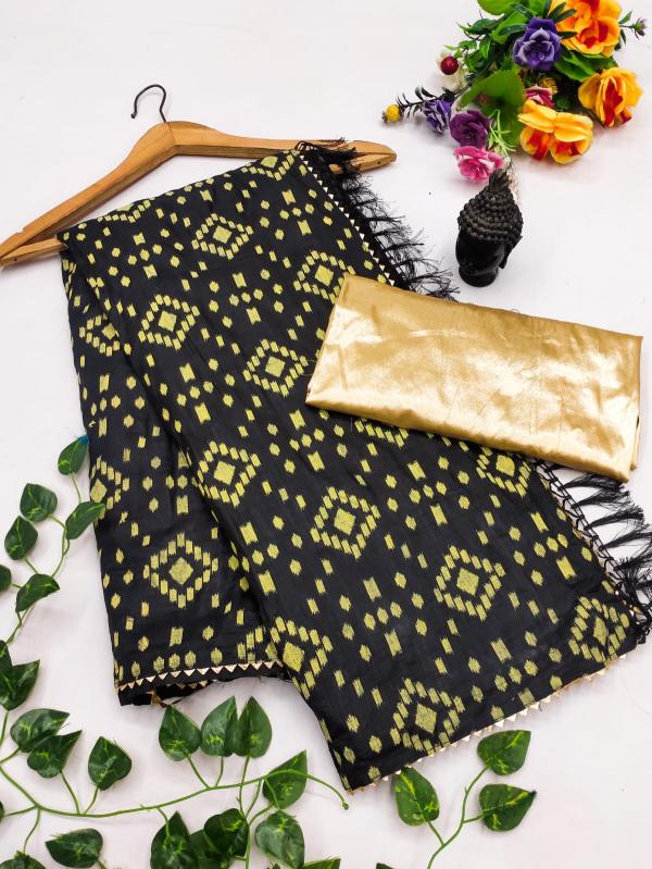 GC soft kumari silk khadi print indian saree for ladies