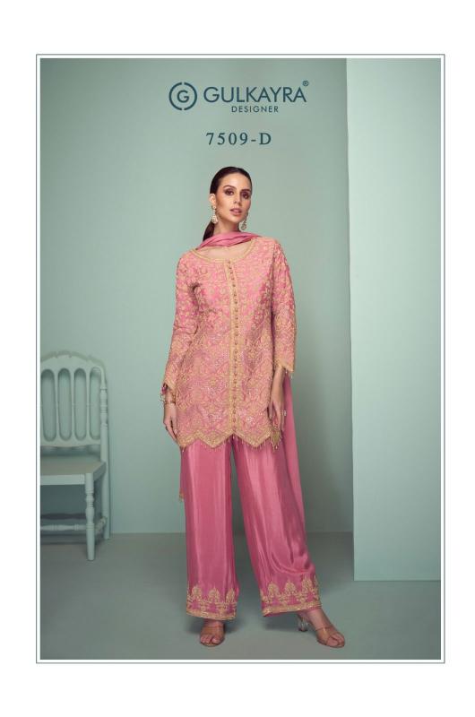 Gulkayra designer crown platinum real chinon pakistani original suits wholesale in pakistan