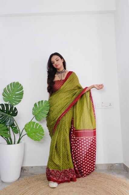 JBC soft pure cotton jaipur block print indian ethnic saree 