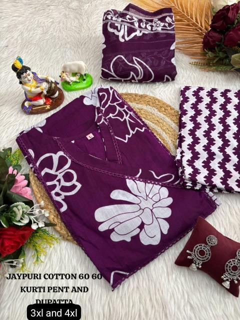 K.k boutique jaipuri cotton top bottom dupatta ladies kurti manufacturer
