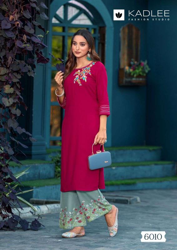 Kadlee kaveri vol 2 heavy rayon kurti with plazzo catalog jaipuri cotton printed kurtis wholesale