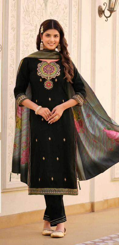 Karissa bandhej diva viscose silk 3 pcs catalog designer indian kurtis uk
