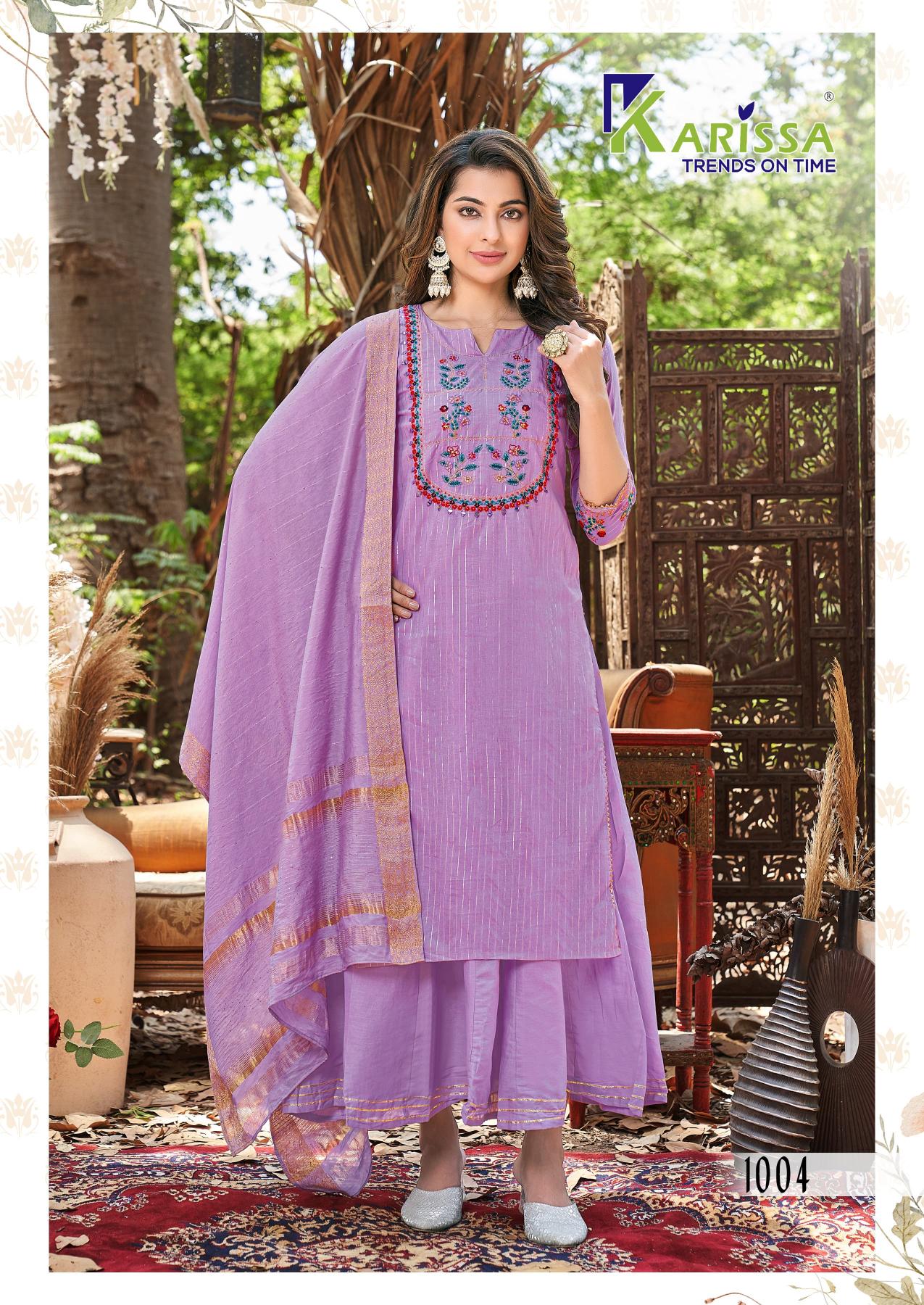 Karissa harmony pure cotton 3 pcs catalog fancy indian kurtis online australia