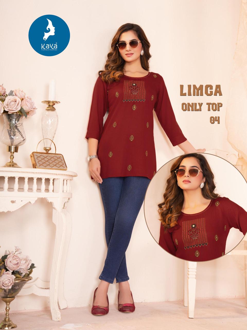 Kaya kurti limca rayon indian short kurti