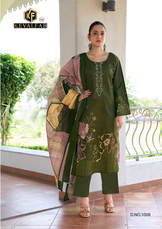 Kevalfab aalaya vol-01 karachi cotton print wholesale dress material market in ahmedabad 