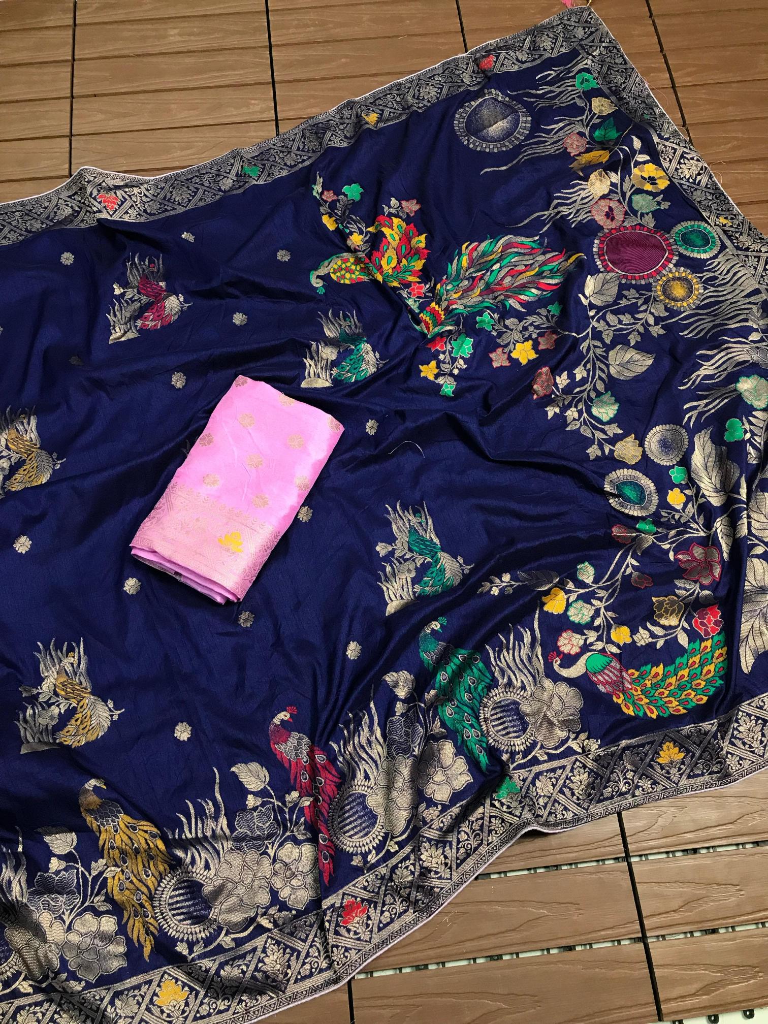 Komal-vol-3 pure soft banarasi khadi georgette silk saree surat market