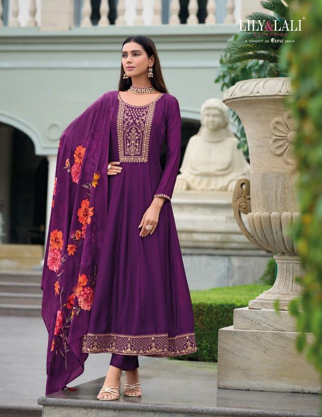 Lily & lali mallikajaan anarkali style 3 pcs ebay canada indian kurtis