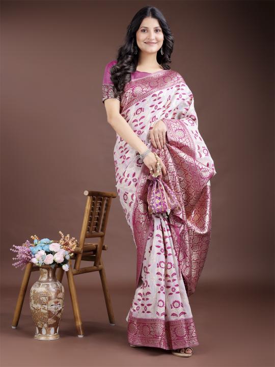 linen queen vol 8 by astita fancy designer linen Cotton fabric saree wholesale with latkan 