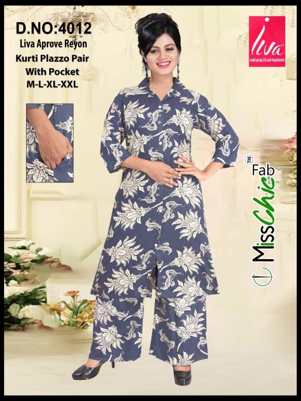 Liva aproval rayon print coord set kurtis online india