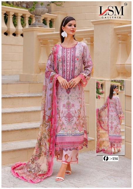 LSM firdous queen vol-15 heavy lawn cotton karachi dress materials wholesale