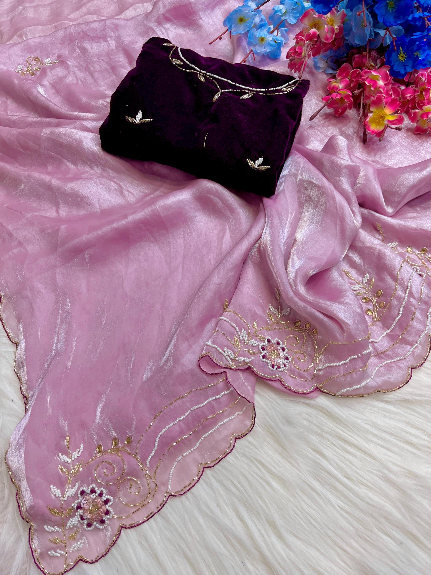 Mahaveer silks beautiful soft  fendi satin saree saree wholesale market surat