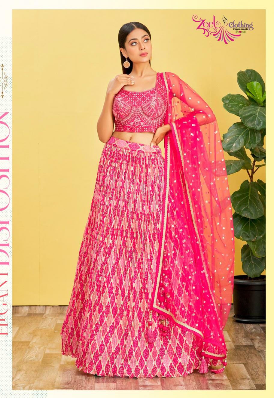 Mandakini Vol-2 organza Pink Designer lehenga choli in Gujarat