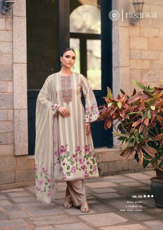 Meraki nisanka catalog wholesale price jam satin cotton dress materials in chennai