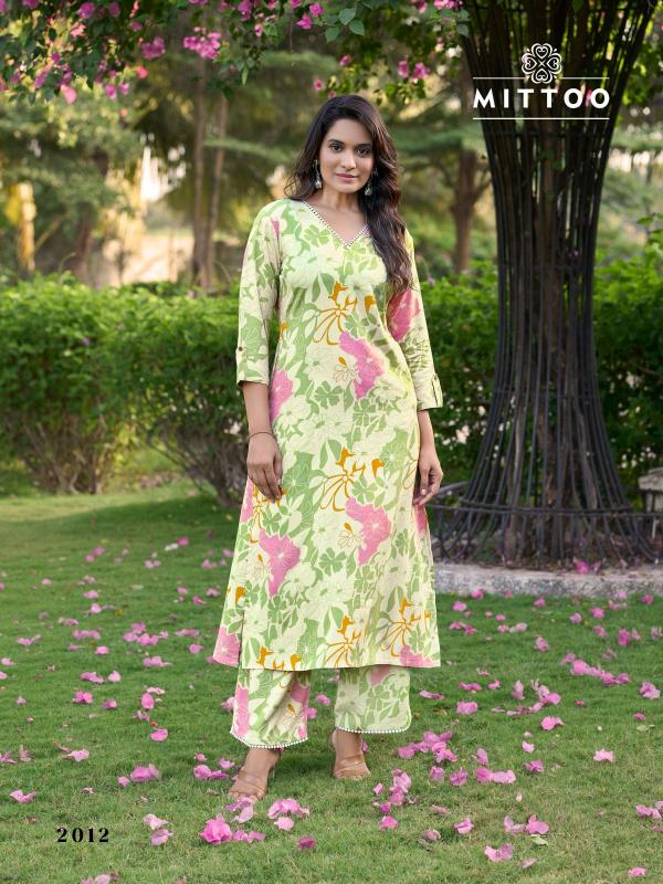 Mittoo sulekha vol 2 rayon print coord set kurtis manufacturers
