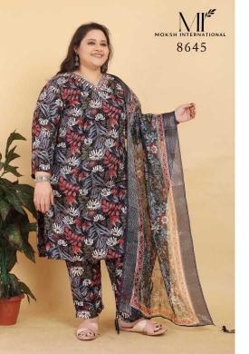 Moksh international big size royal vol 1 riyon export top bottom dupatta kurti manufacturer