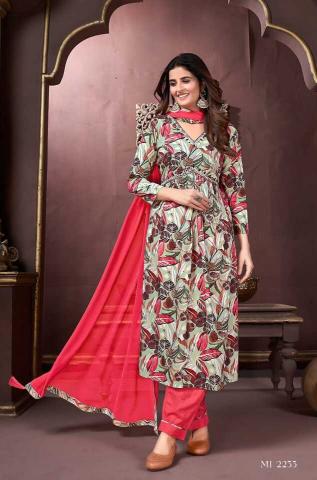 Moksh interntional afgani alia vol 3 riyon export kurti indian