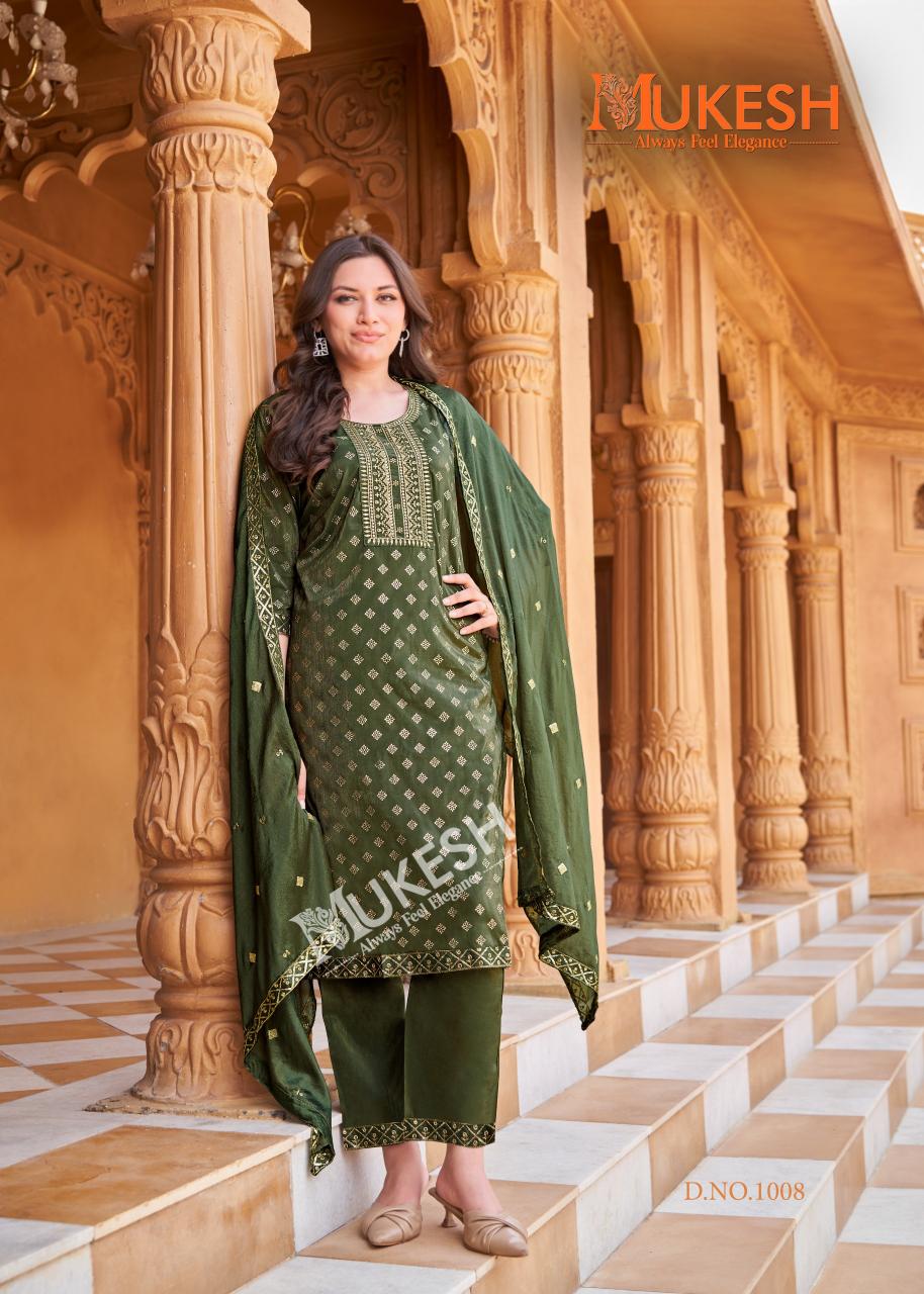 Mukesh mannat vol 2 simmer roman top bottom dupatta wholesale kurtis in surat online