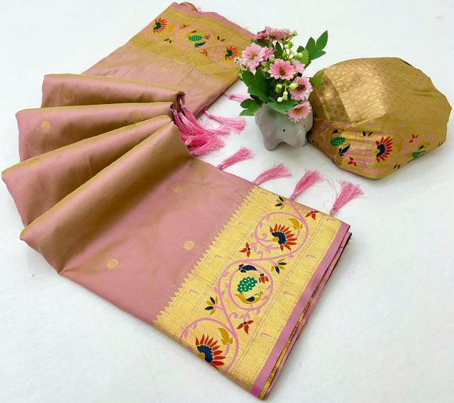 New bagadu peacock paithani ragini-vol-7 pure soft silk ethnic designer saree online india