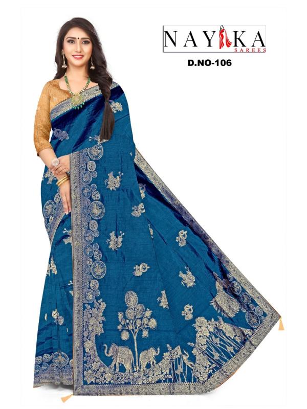 Present nylon silk with siroski d.no.106 saree 100 rs sarees wholesale online shopping