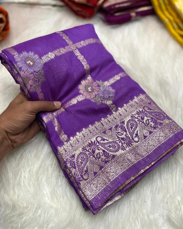 Pure soft russian silk saree surat wholesale