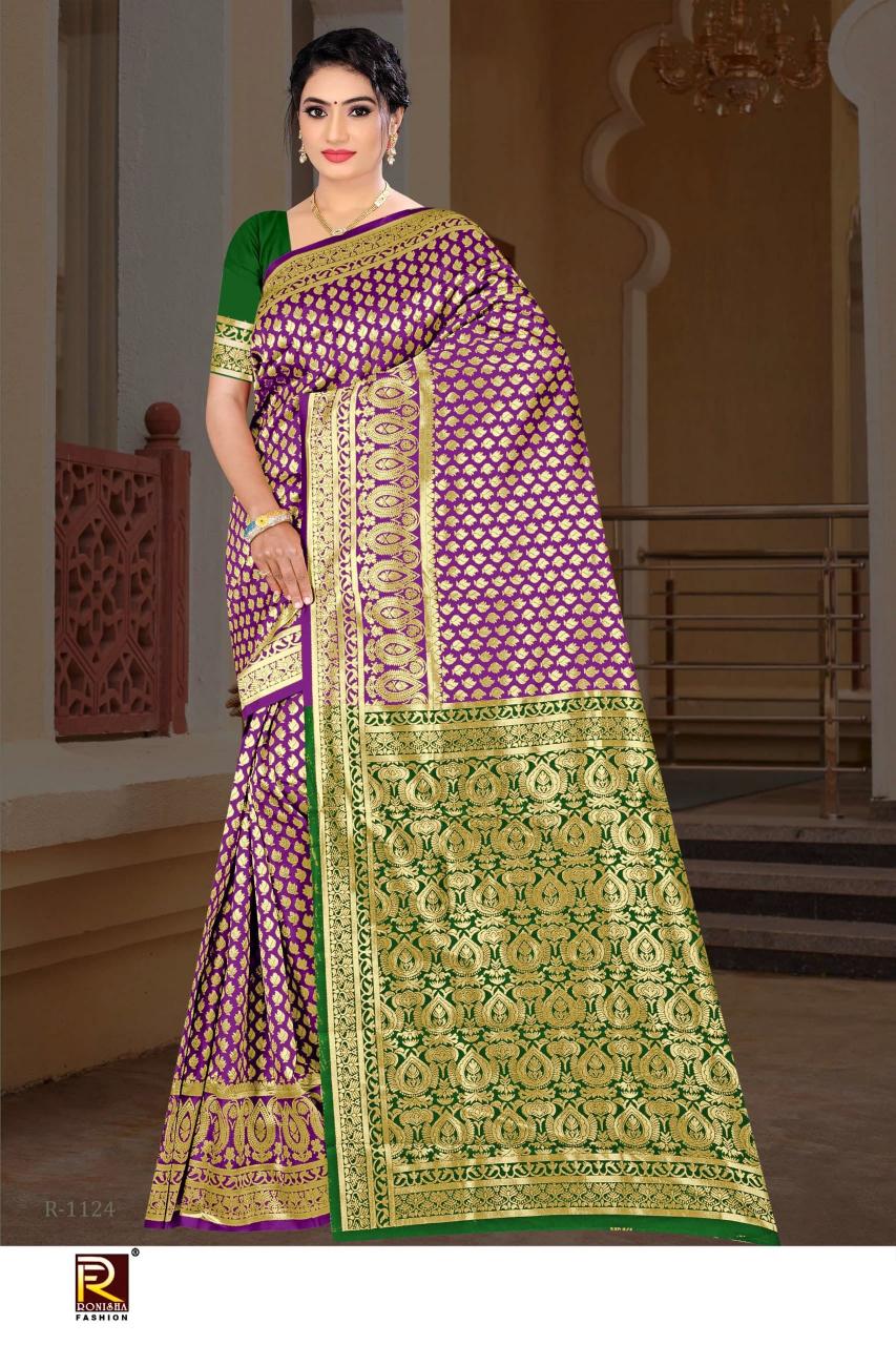 Ronisha fashion d.no-123 banarasi heavy surat wholesale saree market
