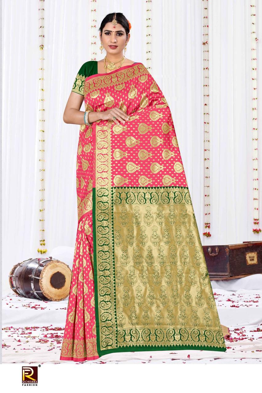 Ronisha fashion d.no-125 banarasi heavy surat saree wholesale market