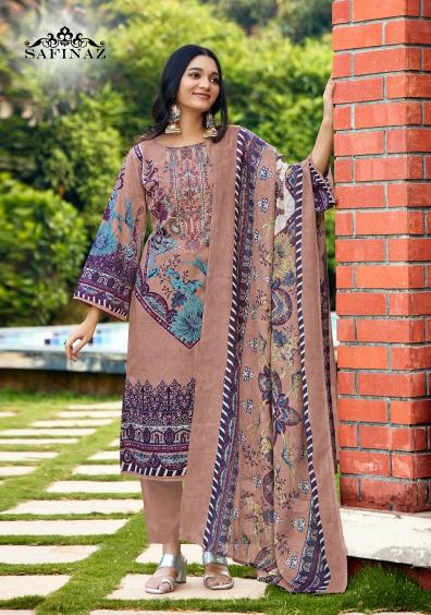 Safinaz nzakat cotton pakistani style print dress material wholesale