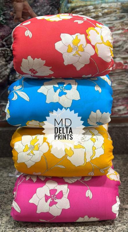 Sajni delta print Chiffon fabric wholesalers India