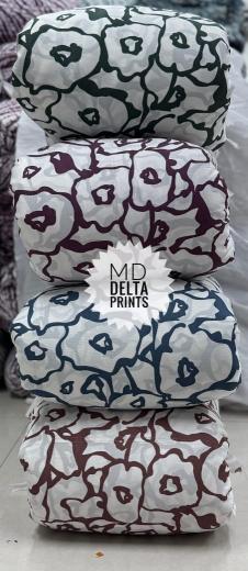 Sajni delta print Denim fabric suppliers in India
