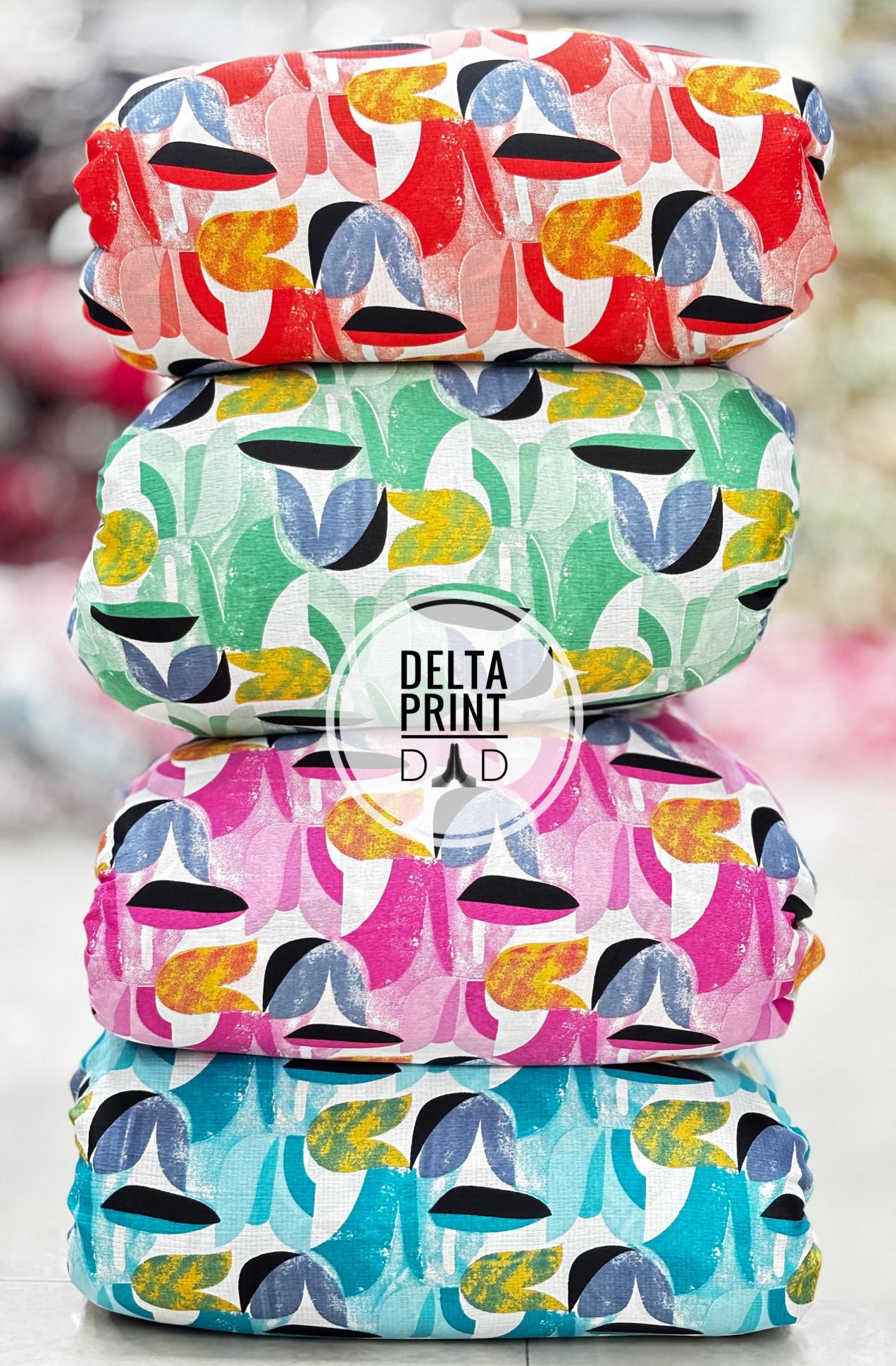 Sajni delta print Wholesale bridal fabric market in Delhi