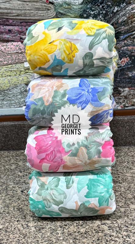 Sajni georgette print Cloth fabrics market in Mumbai near me