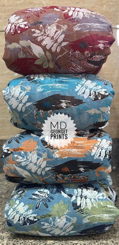 Sajni georgette print fabrics Textile market in Mumbai