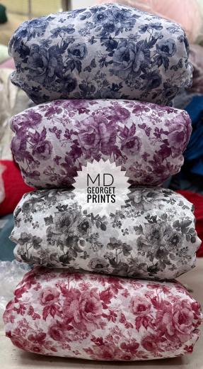 Sajni georgette print Mumbai wholesale fabrics  cloth market online