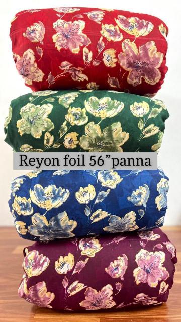 Sajni Printed reyon foil fabric importers