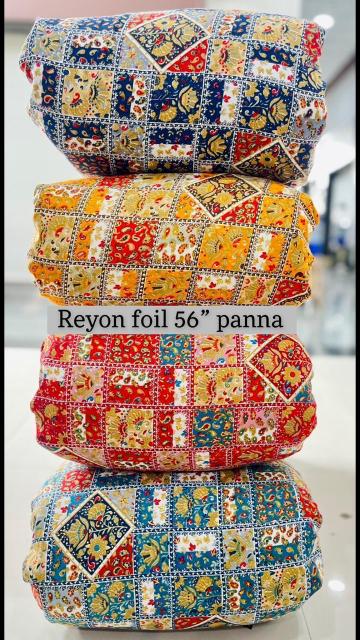 Sajni Reyon foil fabric rolls suppliers