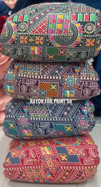 Sajni Reyon print cotton fabric in Surat